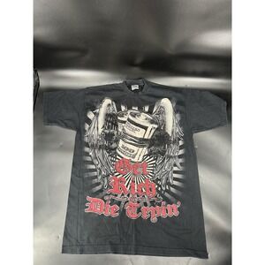 Y2K Pro T Max Heavy 2X-Tall Get Rich Or Die Trying Money Wings Black